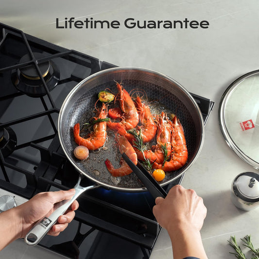 Kobachcookware Stainless Steel Honeycomb Nonstick Fry Pan