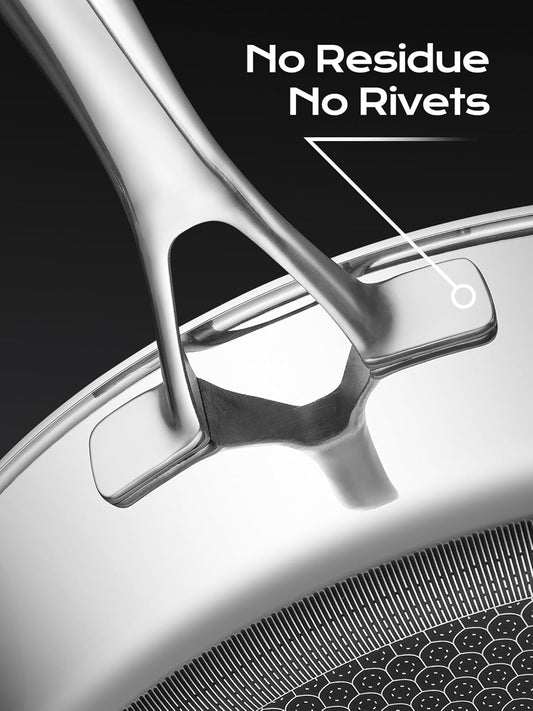 5.5QT Hybrid Deep Sauté Pan with Lid