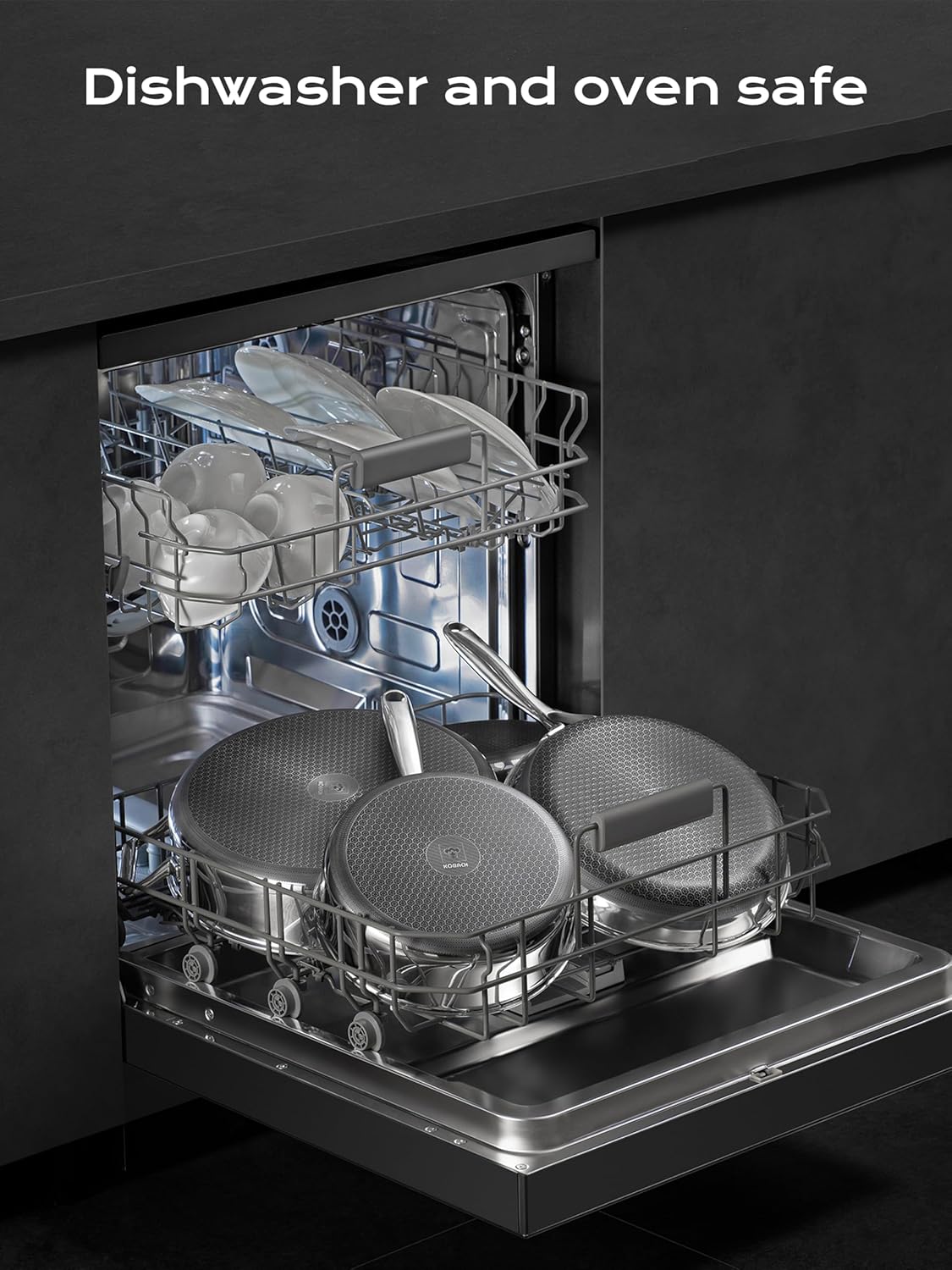 Kobachcookware 5.5QT Hybrid Deep Sauté Pan with Lid