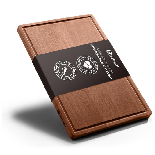 Kobachcookware Black Walnut Wood Cutting Board – 11"x17" Durable