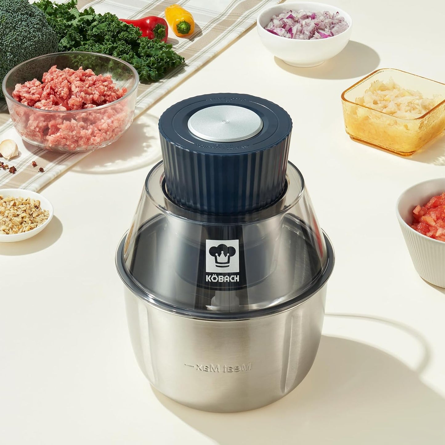 Kobachcookware Electric Meat Grinder,1.9 Qt