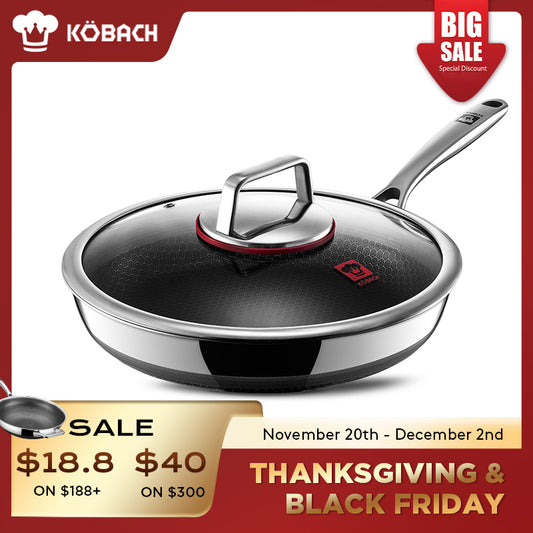 Kobachcookware Stainless Steel Honeycomb Nonstick Fry Pan