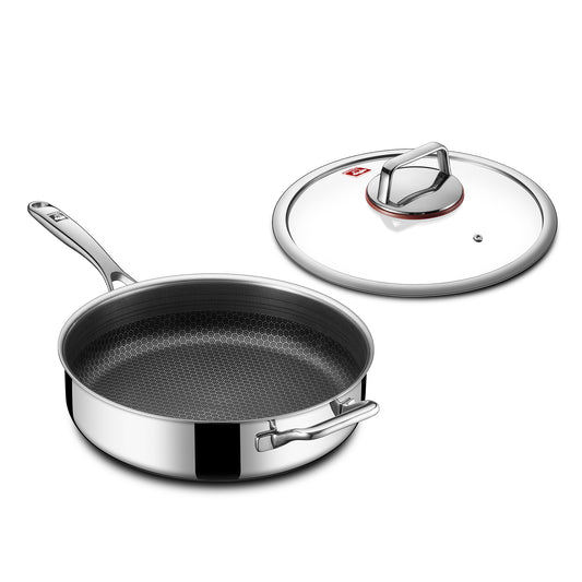 Kobachcookware 5.5QT Hybrid Deep Sauté Pan with Lid