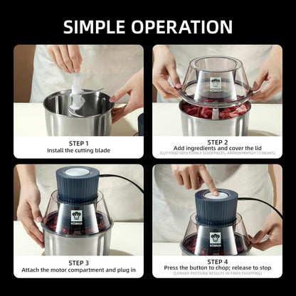 Kobachcookware Electric Meat Grinder，1.9 Qt