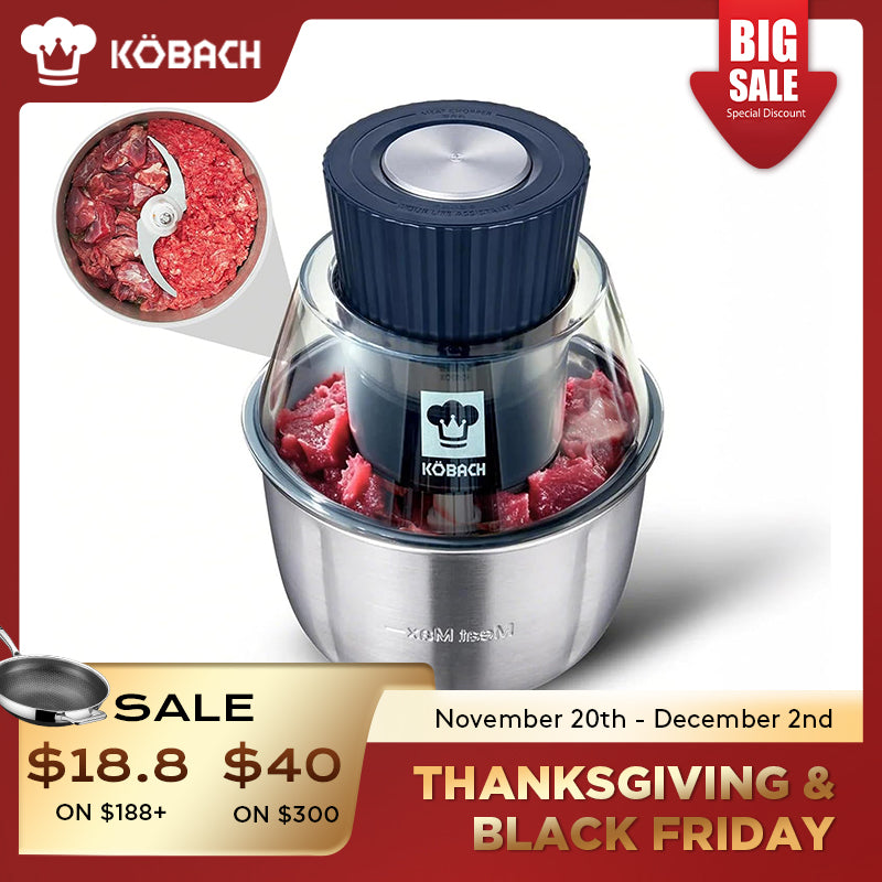 Kobachcookware Electric Meat Grinder，1.9 Qt