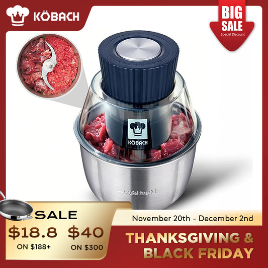 Kobachcookware Electric Meat Grinder，1.9 Qt