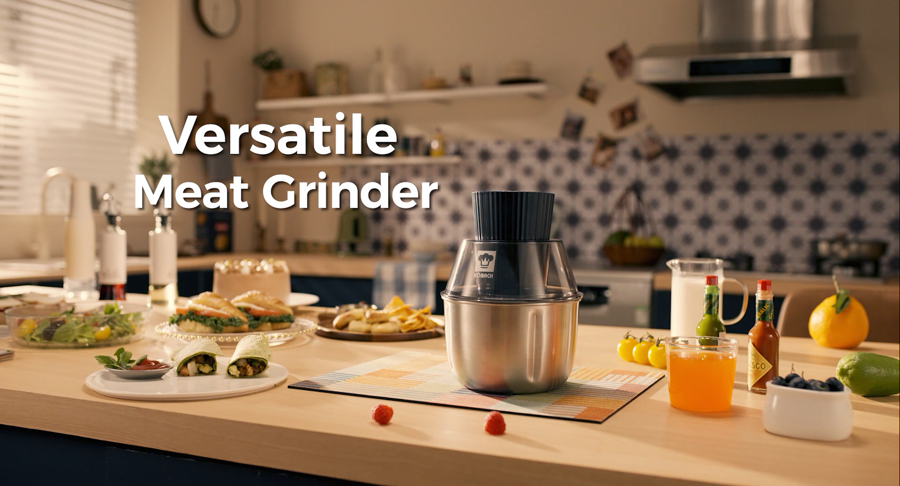 Electric meat grinder