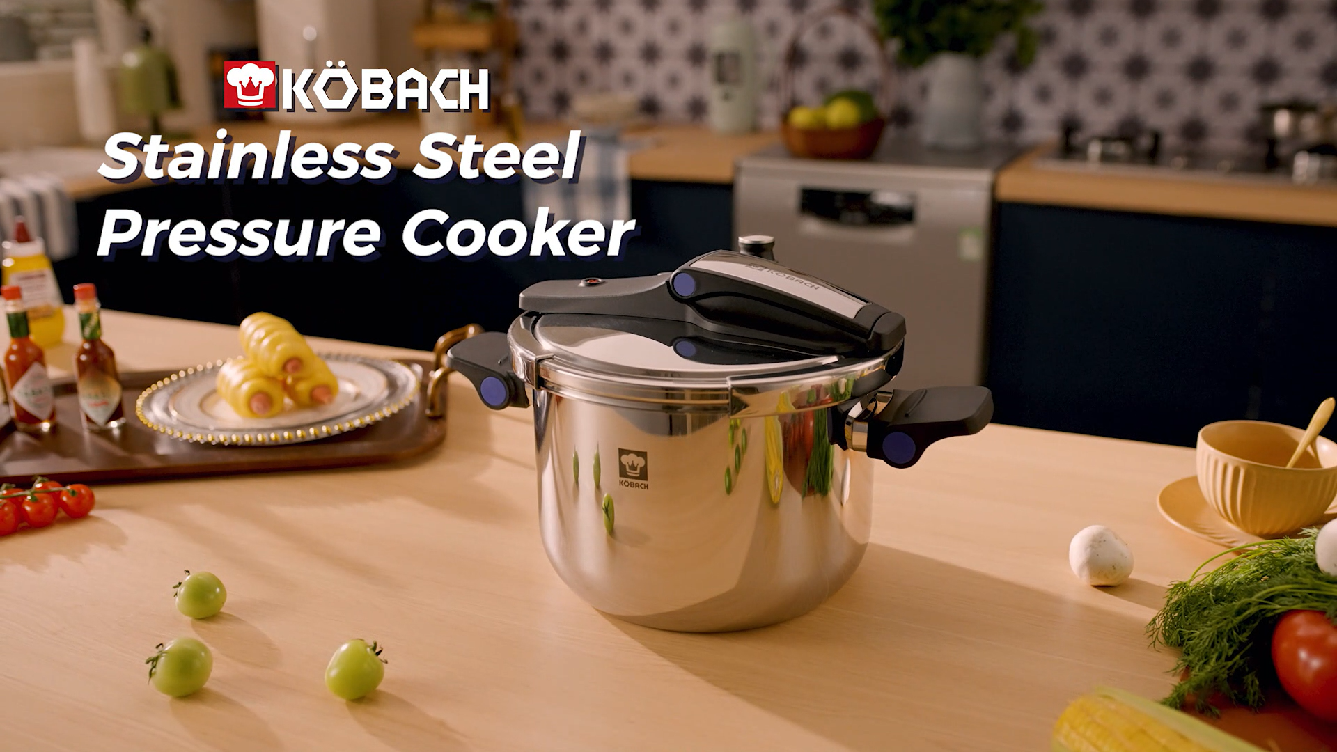 Load video: Stainless Steel Pressure Cooker